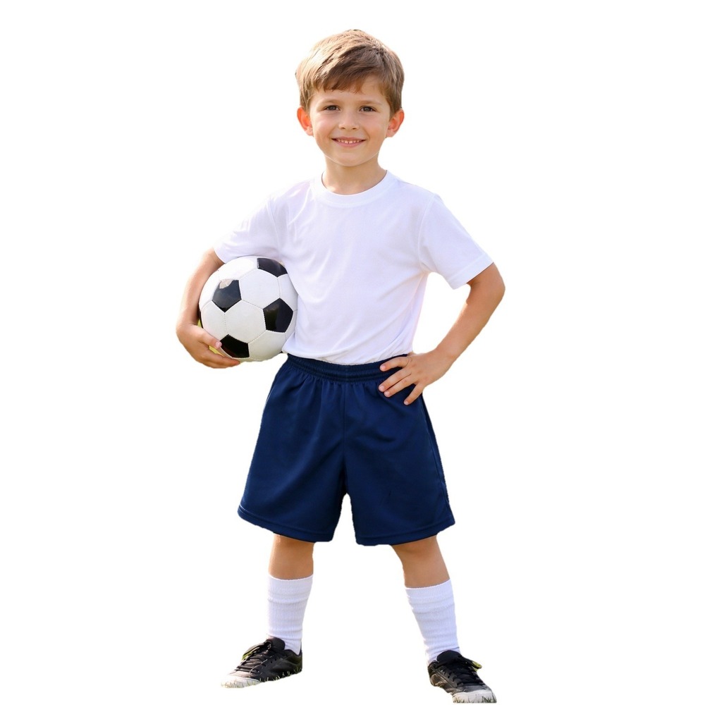 A4 Youth Small Athletic Shorts Navy Elastic Waist Drawstring Practice Gym